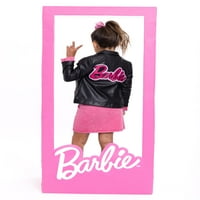 Barbie Toddler Girl Fau kožna moto jakna, veličine 2T-5T