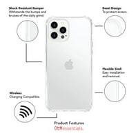 Essentials iPhone Pro Telefon, leteće strelice sive