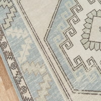 Anatolski tepih od vune i najlona 3'3 5' svijetloplava