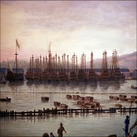 24 x36 plakat galerije, luka Toulon France, Claude Joseph Vernet, 18. st.