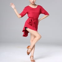 Ženske kratke haljine poprečno na leđima u latinskom ritmu salsa tango Cha-Cha-Cha Jive Merengue za plesnu praksu