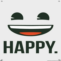 Emoji - sretni zidni plakat s Pushpins, 14.725 22.375