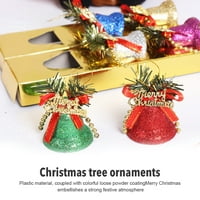 Ukrasi za božićno drvce šarena plastična božićna zvona za ukrašavanje doma