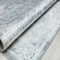 Tepisi od 910 inča Sivi apstraktni Vintage sivi tepih, 8'0910'0