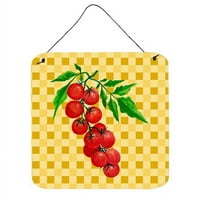 Cherry rajčica na košarici zidne ili vrata viseći otisci