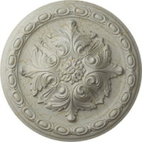 Ekena Millwork 3 8 OD 2 P Acanthus stropni medaljon, ručno oslikani lonac s kremom