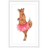 Marmont Hill Ballerina Fox by Thimble Sparrow uokviren slikarskom tisku