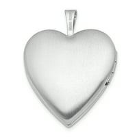 Primal Silver Sterling Silver Rhodium obloženi vrtložni dizajn srca s kabelskim lancem