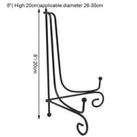 8 postolje držača ploča, klasični stalak za prikaz Iron Easel, za ukrasni pladanj, fotografije i stolne umjetnosti