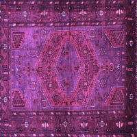 Tradicionalni pravokutni perzijski tepisi u ljubičastoj boji za prostore tvrtke, 2' 5'