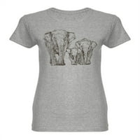 Majica u obliku slona, ​​u obliku majice u obliku žena -snimka zatvarača, žensko malo