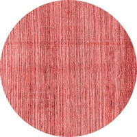 Moderne prostirke za sobe okruglog oblika s apstraktnim uzorkom u crvenoj boji, promjera 8 inča