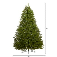 Gotovo prirodni bistri prelitni vodili zeleni blagdanski spruce božićno drvce, 6 '