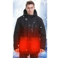 Grijana jakna za muškarce načini grijanja zone lagana vodootporna i otporna na vjetar električno grijana skijaška