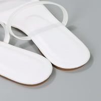 Ženski dva dijela otvorenih nožnih nožnih nožnih topa sandale ležerne ljetne modne papuče cipele bijele cn40