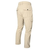 Ozmmyan muške modne casual čiste čiste boje na otvorenom džepni džep casual hlače trenerke muške vitke hlače za