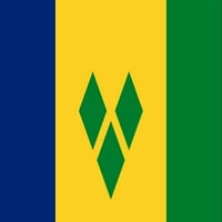Kućna udobnost-Zastava Svetog Vincenta i Grenadina-živopisne slike ispis laminiranog plakata s laminiranim plakatom