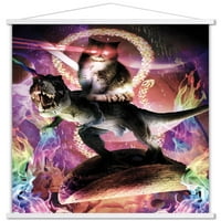 James Booker-zli mačji dinosaur na plakatu s magnetskim okvirom, 22.375 34
