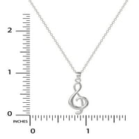 Hallmark nakit sterling srebrni visoki privjesak ogrlica, 18 ”lanac