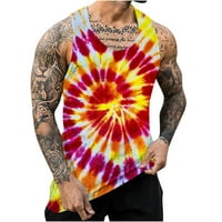 Ležerna Muška ljetna majica bez rukava s cvjetnim printom, sportska majica bez rukava s okruglim vratom