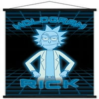 Rick i Mortie - Magnetski uokvireni zidni plakat s hologramom Rick, 22.37534