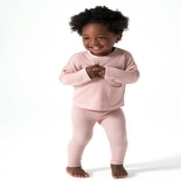 Moderni trenuci Gerber djevojčice vafle dugih rukava i noge, odjeća, veličine 0 3- mjeseci