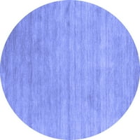 Tvrtka alt strojno pere okrugle apstraktne plave moderne unutarnje prostirke, okrugle 5 inča