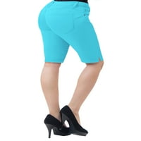 Hybrid & Company Womens inseam gutt Lift Stretch Bermuda City Shorts