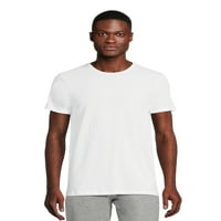 Par muških Super mekanih bijelih majica s okruglim vratom, 2 pakiranja, veličine od 3 inča