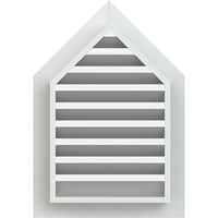 Ekena Millwork 34 W 34 H S остроконечным gornje фронтонным vent otvor: Funkcionalna, PVC-фронтонное oduška s ravnim