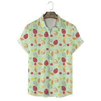 Muška modna casual osobnost uskrsna 3-inčni digitalni tisak zeko print Majica kratkih rukava majica top bluza