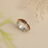Musis Art Design Fidget prstenovi, prstenovi za anksiozne, prstenove za vrtloge, prstenovi s rođenim kamencem,