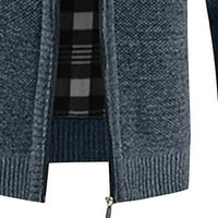 Modne marke muškarci Košulje košulje dugih rukava isplativi čvrsti pulover Zip Pair vrat opušteni fit pulover