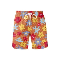 Havajske Muške kratke hlače s cvjetnim printom, široke kratke hlače za kupanje na plaži, kratke hlače za slobodno