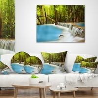 Dizajn Pogled na vodopad Huai Mae Kamin - Jastuk za bacanje fotografije - 12x20