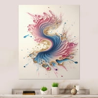 DesignArt Multi-Color Paint Swirl III platno zidna umjetnost