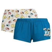 Sesame Street Street Cookie Monster Boxster Shorts. 2-paket