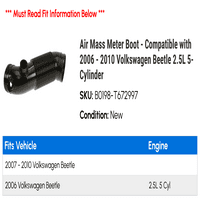 Pojačanje mjerača zračne mase - kompatibilno sa - Volkswagen Beetle 2,5L 5 -cilindricom 2009