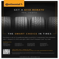 Continental CrossContact L Sport 215 70R H Tire Fits: 2006- Toyota Rav Base, 2008- Nissan Rogue S