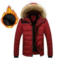 Rasprodaja A-listera Muška vanjska topla zimska debela jakna s kapuljačom i džepom s patentnim zatvaračem
