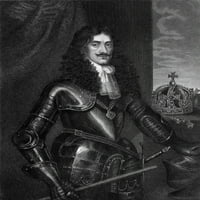 Karlo II. Nking iz Velike Britanije i Irske, 1660-1685. Graviranje linije i stiska, 1834., nakon sir Petera Lelyja.