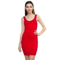 Ženska osnovna haljina bez rukava - crvena - mala