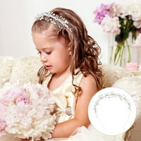 Dodaci za vjenčanu kosu od bisera za bebe bijeli cvjetni ukras za glavu za djevojčice