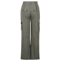 Teretne hlače Ženske teretne hlače visokog struka za djevojčice široke teretne hlače za žene jogging ravne padobranske