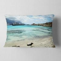 Dizajnerski plavi Otok Kreta u Grčkoj-jastuk s morskim krajolikom-12.20