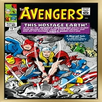 Comics of the comics-Avengers zidni Poster, 22.37534 uokviren
