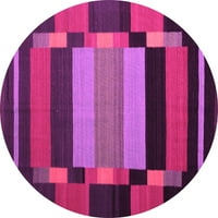 Moderni unutarnji tepisi, Okrugli, apstraktno ružičasti, 3' okrugli