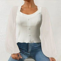 Ženski Casual džemper A-Lister Casual puloveri s patentnim zatvaračem s dugim rukavima, Bijeli, A-Lister