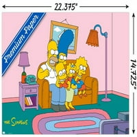 Simpsonovi-poster na zidu s kaučem, 14.725 22.375