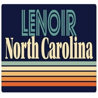 Vinilna naljepnica Lenoir Sjeverna Karolina retro dizajn